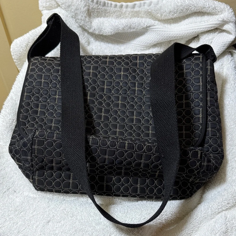 Kate Spade Black Geometric woman’s/Men's Messenger Bag - Picture 10 of 11